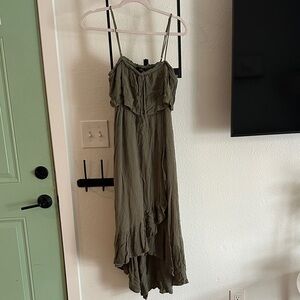 Lulu's Olive High Low Dress